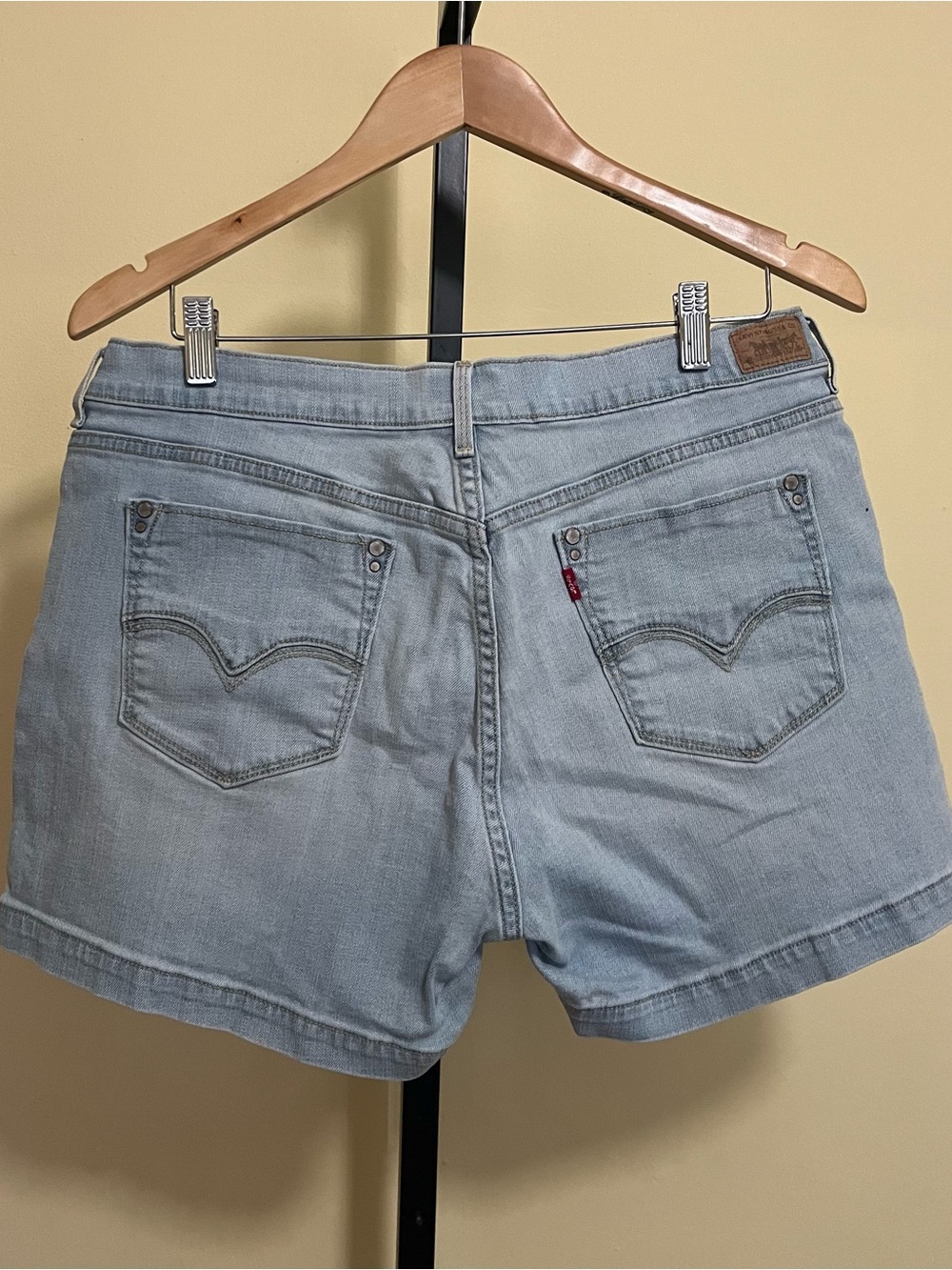 Levi's 515 Light Blue Denim Jean Shorts